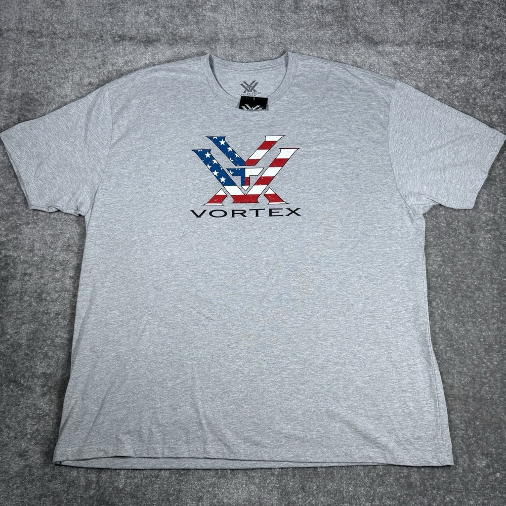 Vortex Optics T-Shirt Men's 3XL Gray Short Sleeve Crew Neck‎ Scope Hunting